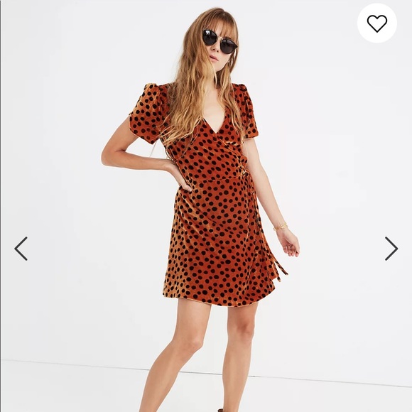 Madewell Dresses & Skirts - Madewell | velvet wrap dress in leopard dot
